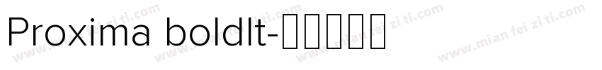 Proxima boldlt字体转换